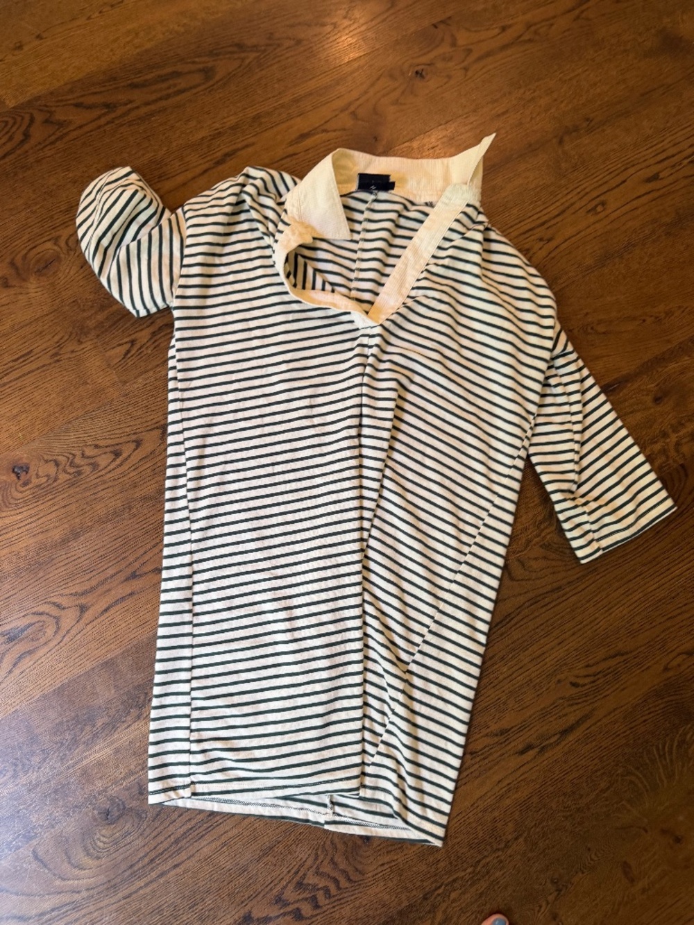 Tuckernuck Green and Ivory Stripe Dress